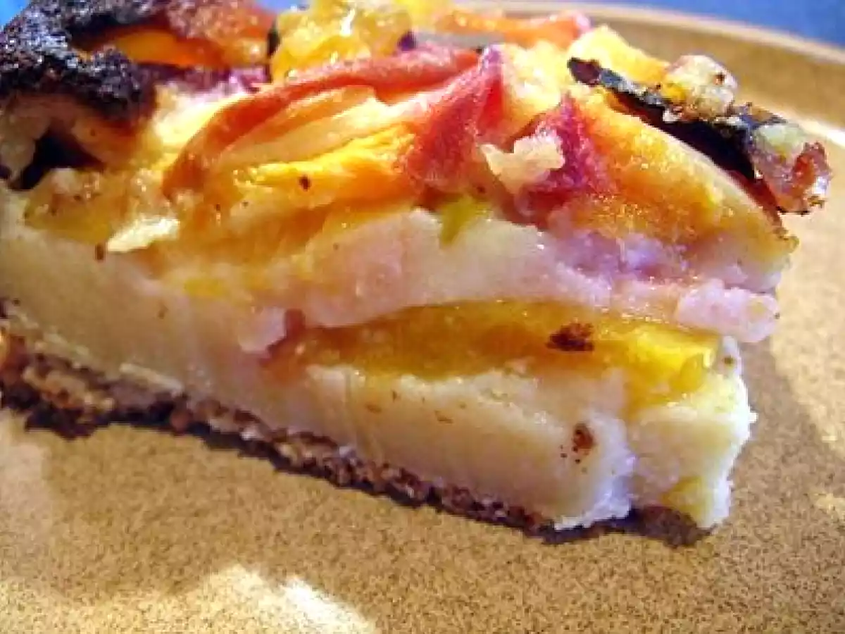 Clafoutis à la pêche et gingembre frais. - photo 2