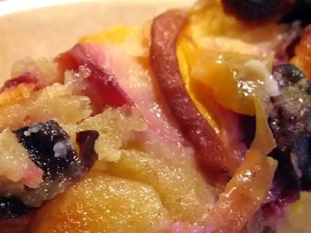 Clafoutis à la pêche et gingembre frais. - photo 3