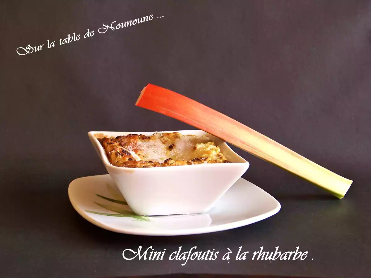Clafoutis à la rhubarbe