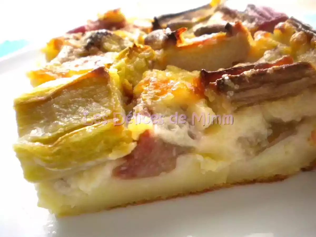 Clafoutis à la rhubarbe