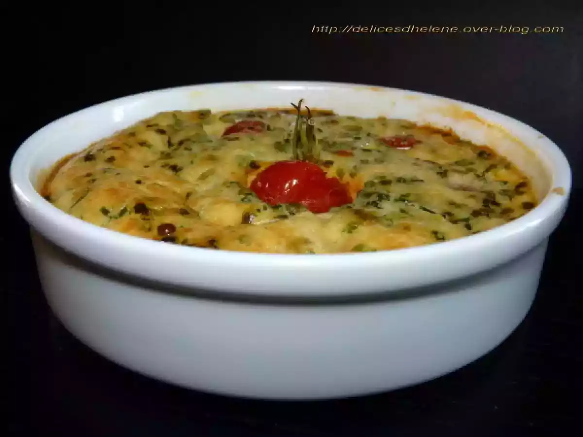 CLAFOUTIS A LA RICOTTA ET TOMATES CERISES - photo 2