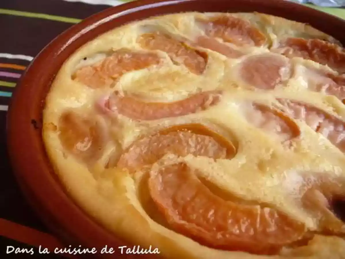 Clafoutis abricots, amande et amaretto