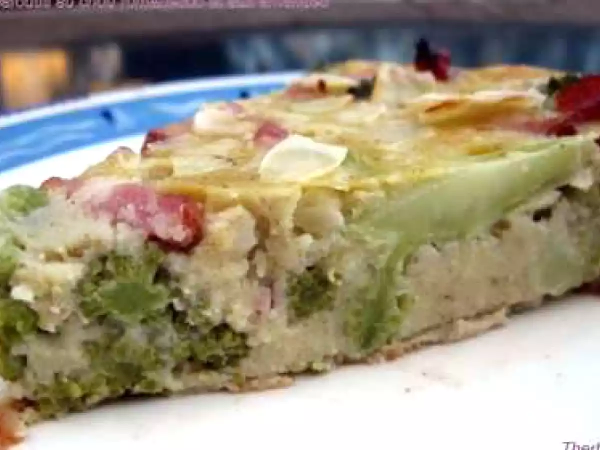 Clafoutis au chou romanesco et aux amandes - photo 2