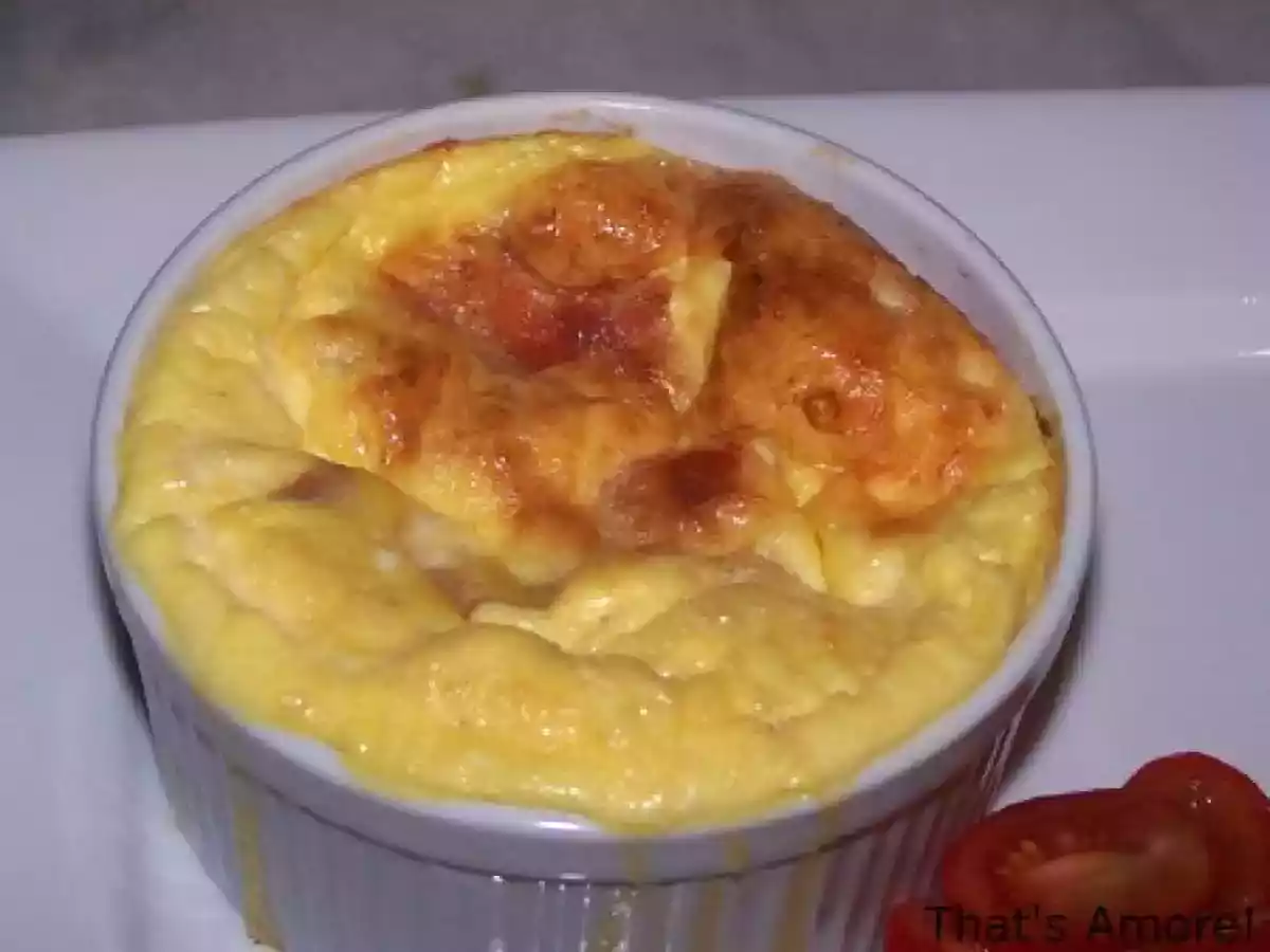 Clafoutis au jambon de Parme et mozzarella
