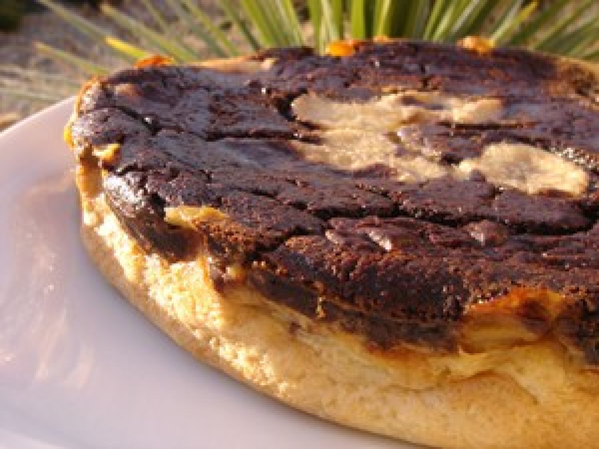 Clafoutis Au Lait D Amande Banane Corolle De Pomme Et Tourbillon De Chocolat Recette Ptitchef