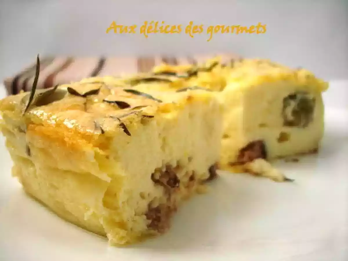 CLAFOUTIS AUX ANCHOIS ET AUX OLIVES - photo 2