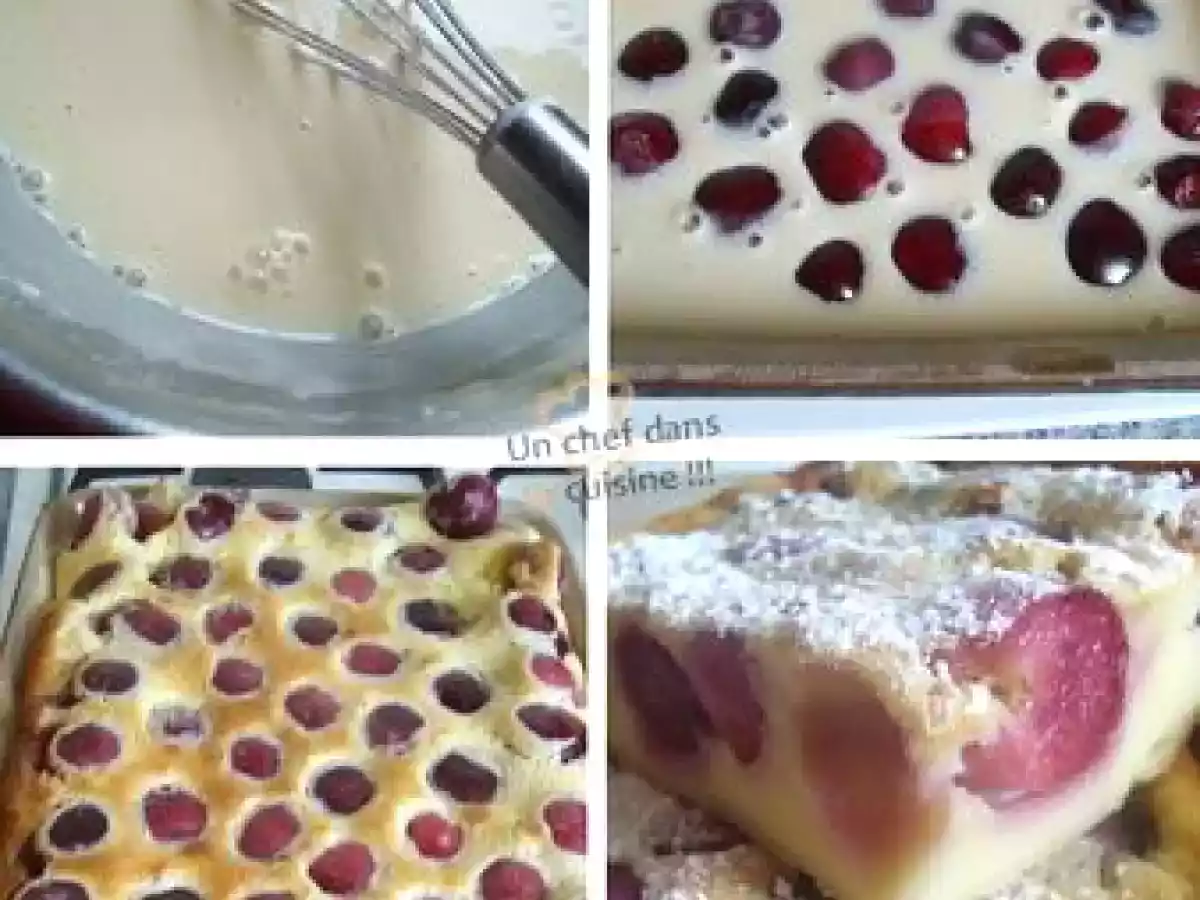 Clafoutis aux Cerises fondant et croustillant - photo 2