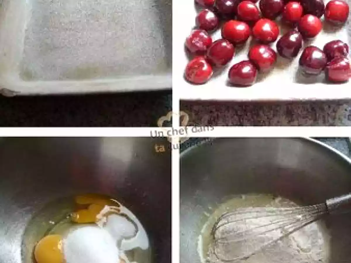 Clafoutis aux Cerises fondant et croustillant - photo 3