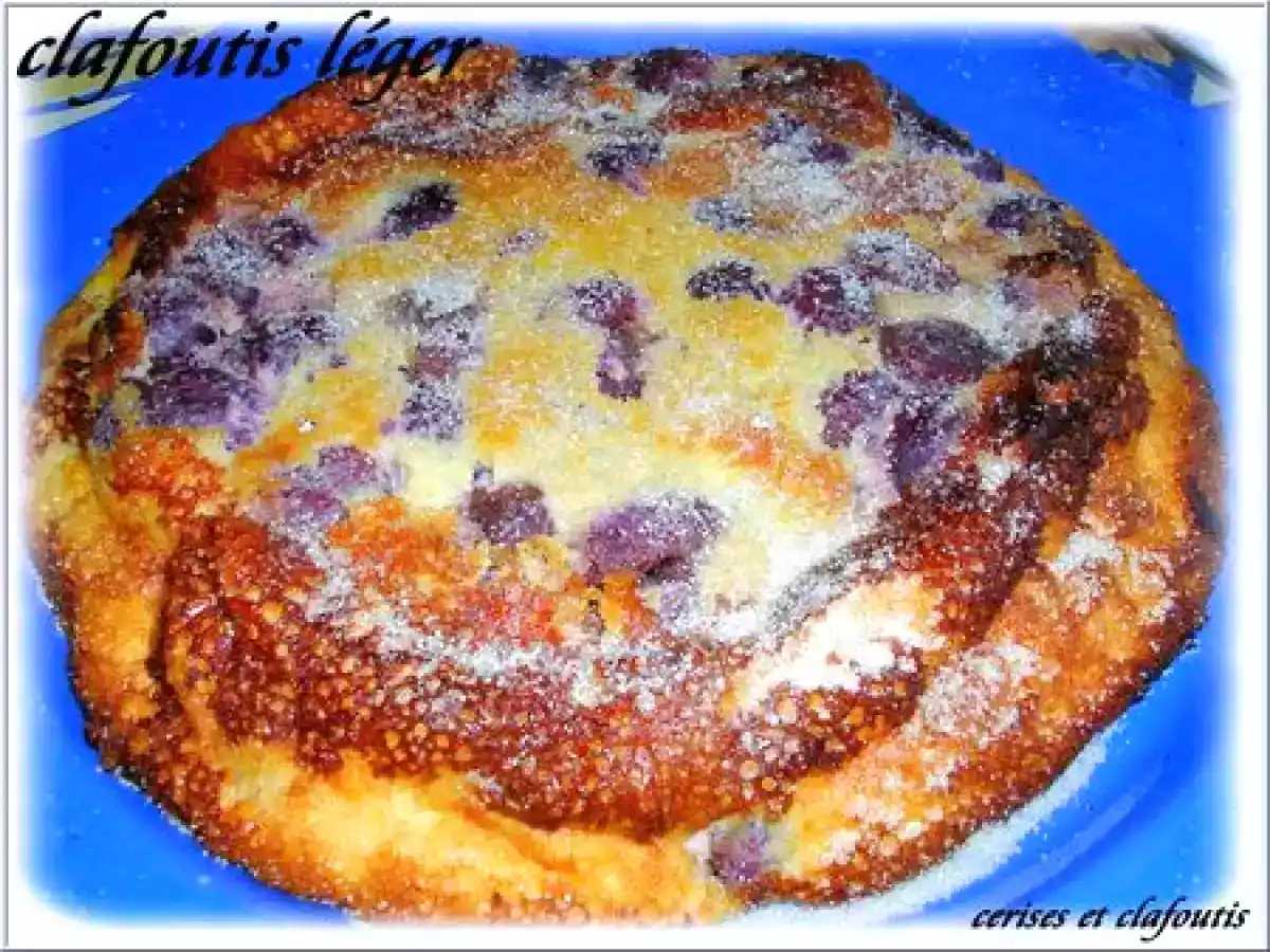 CLAFOUTIS AUX CERISES NOIRES ET SON COULIS CONCASSE - photo 3