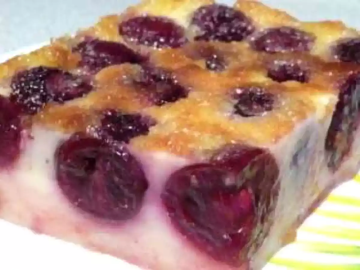 Clafoutis aux cerises tres fondant