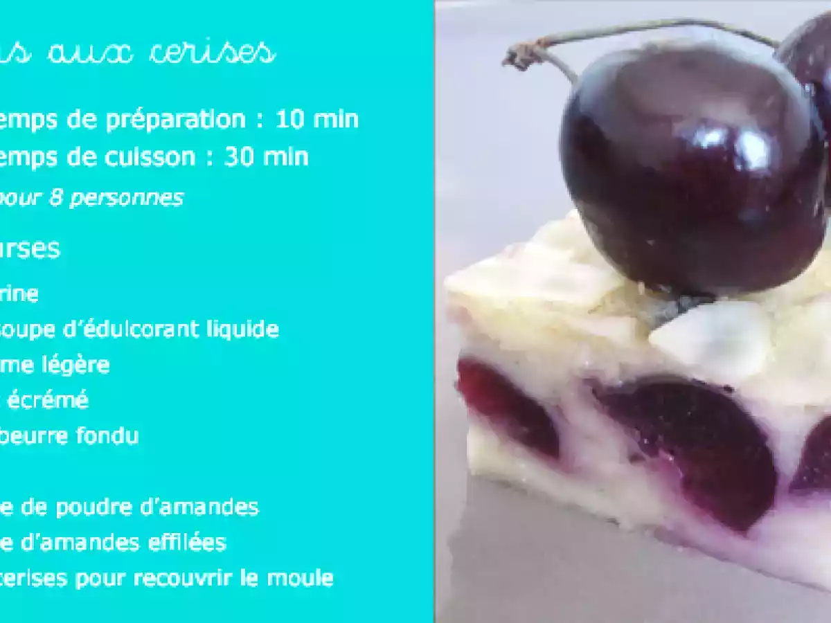 Clafoutis aux cerises version allégée