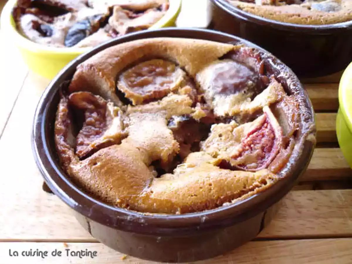 Clafoutis aux figues et lait d'amande