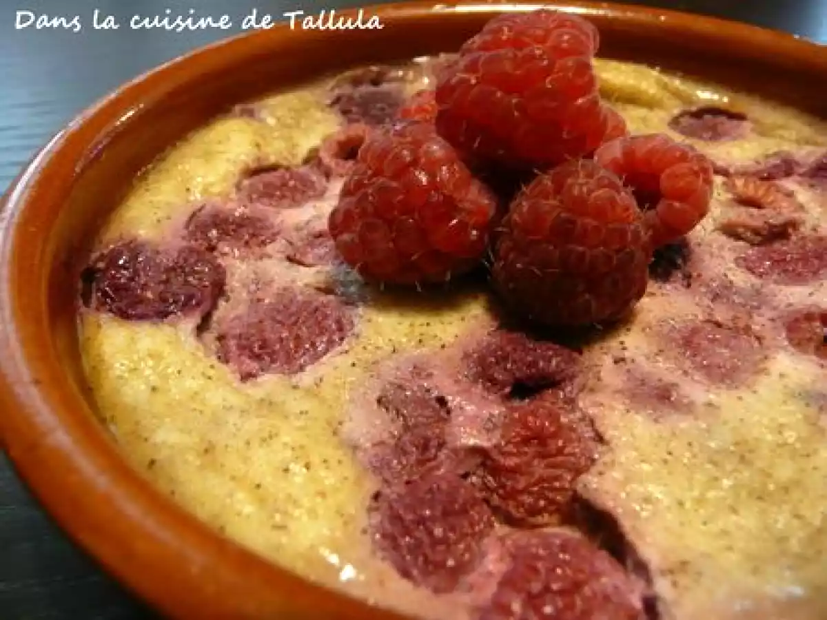 Clafoutis aux framboises et farine de sarrasin - photo 3
