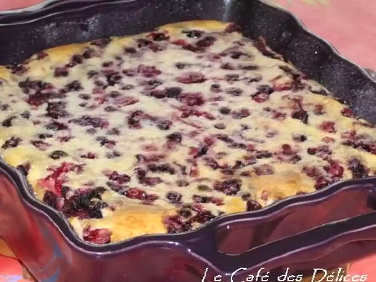 Clafoutis aux Fruits Rouges et à l'Alcool de Framboise