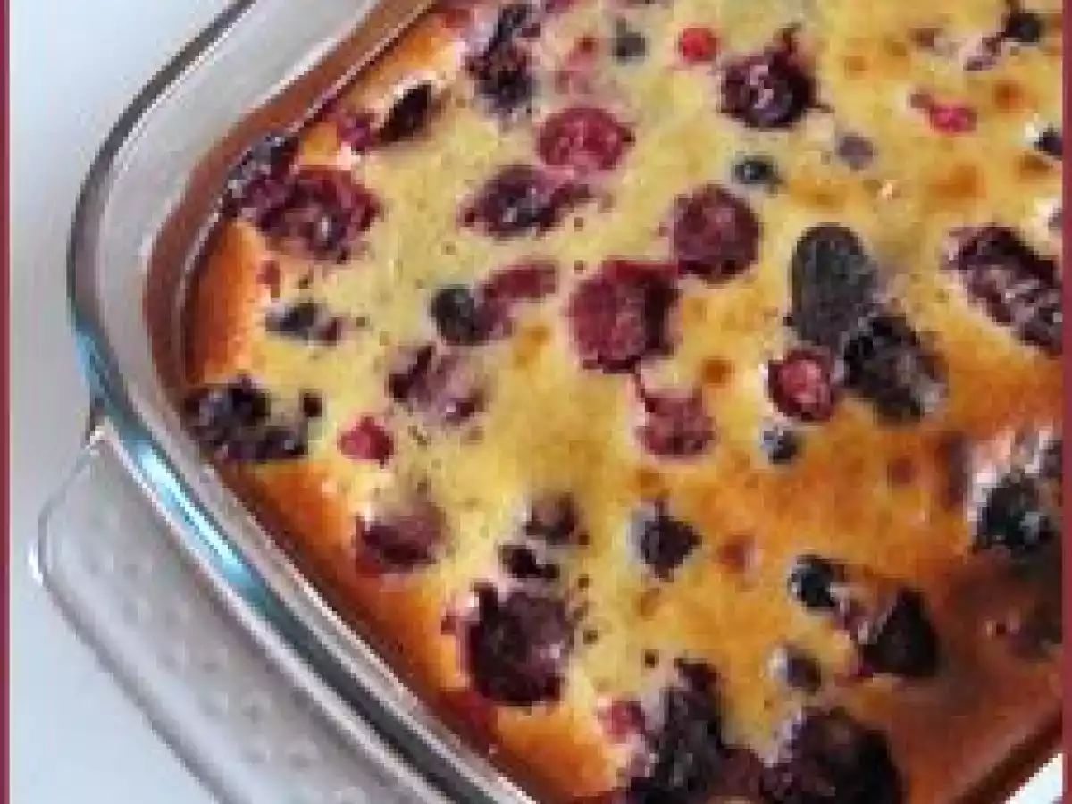 Clafoutis aux fruits rouges et à la ricotta