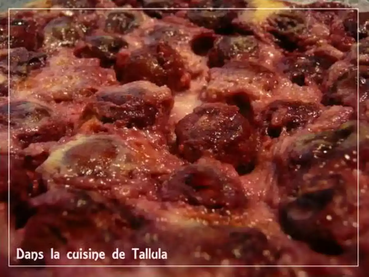 Clafoutis aux griottes et lait de soja