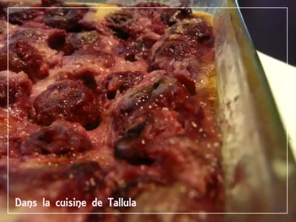 Clafoutis aux griottes et lait de soja - photo 3