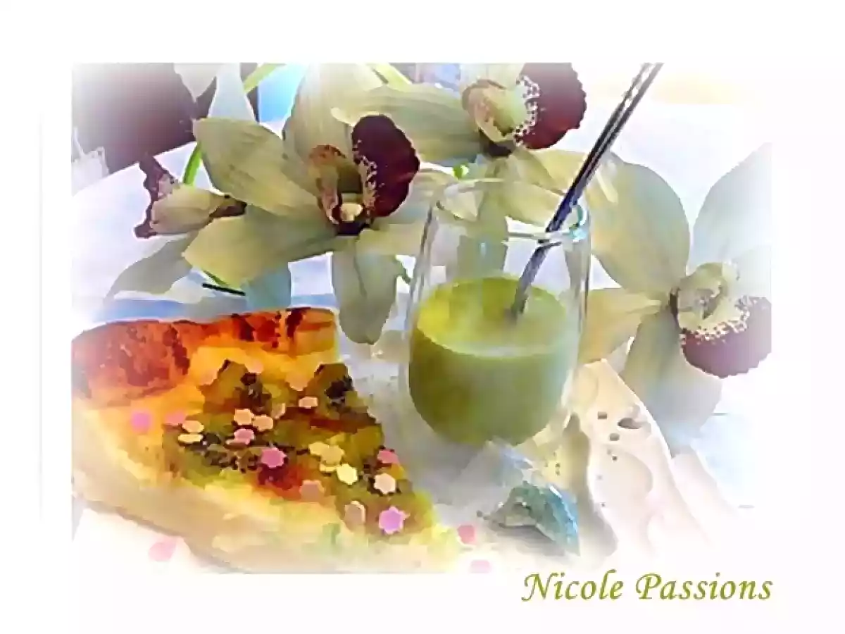 Clafoutis aux kiwis avec son coulis