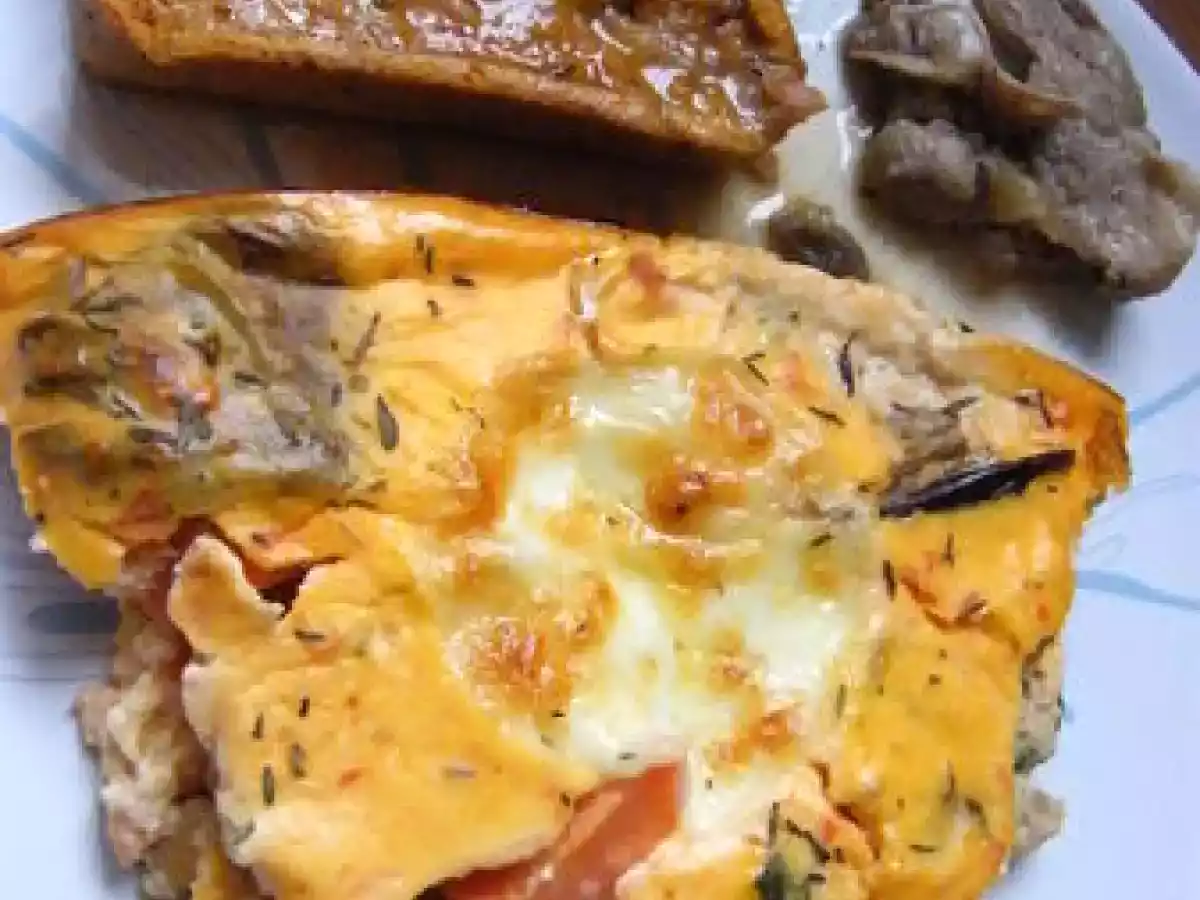 Clafoutis aux légumes grillés