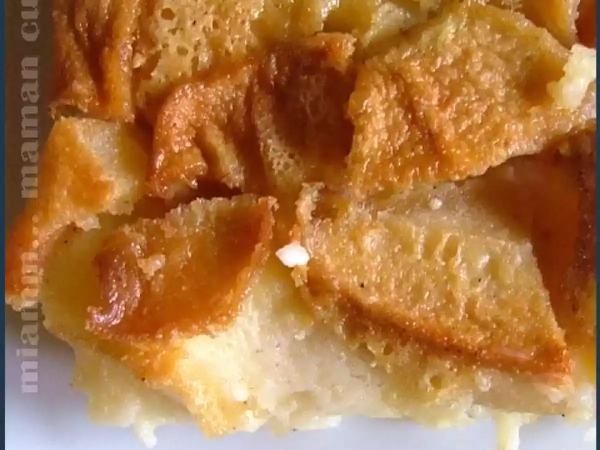 Clafoutis aux pommes & au chocolat blanc