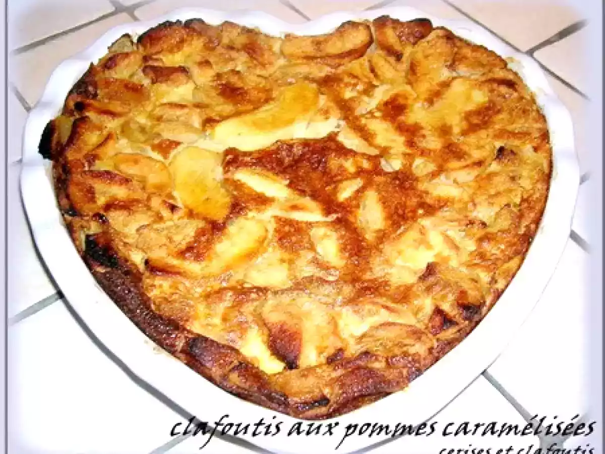 CLAFOUTIS AUX POMMES CARAMELISEES