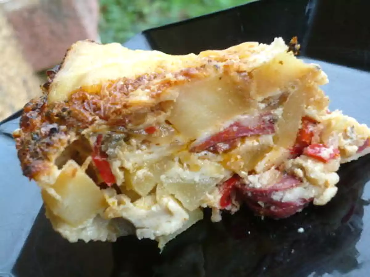 Clafoutis aux pommes de terre et au chorizo - photo 2