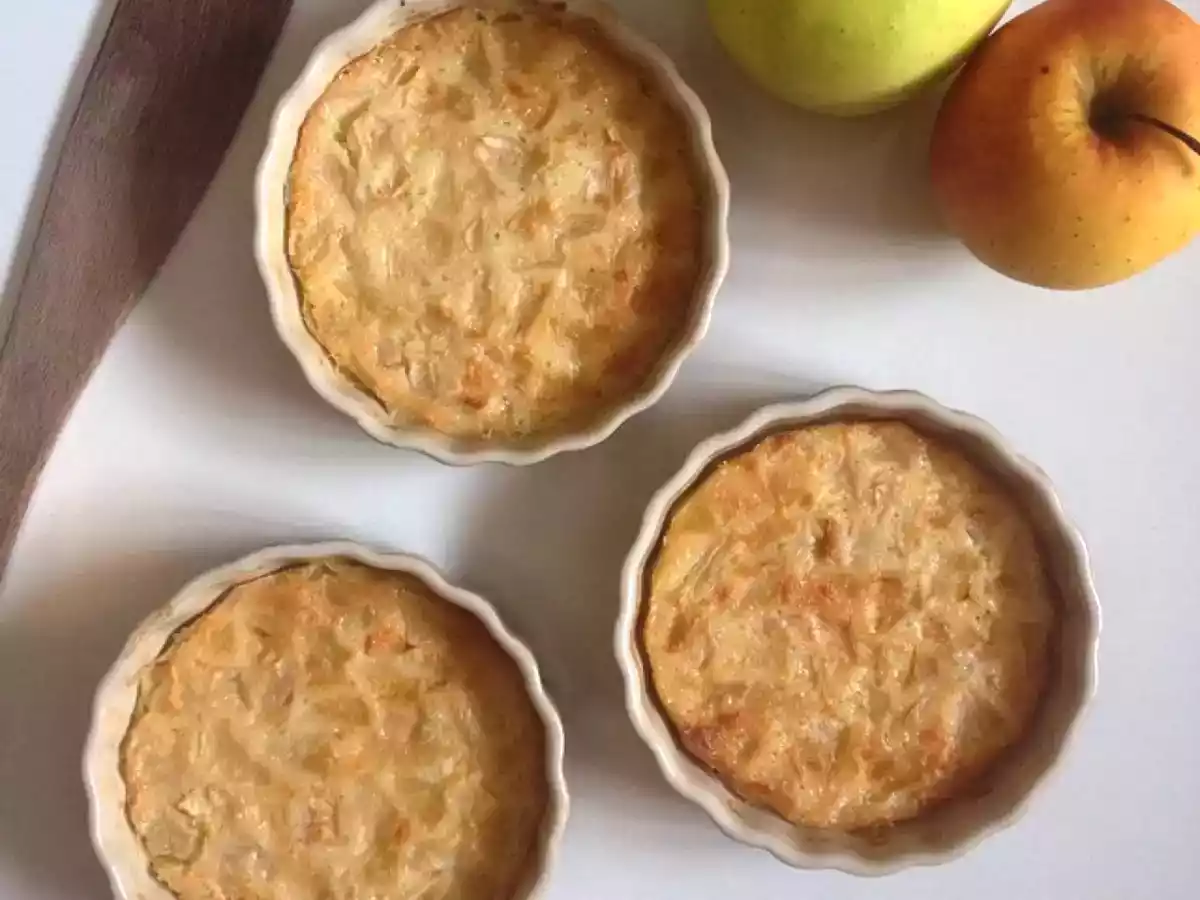 Clafoutis aux pommes et crème de coco