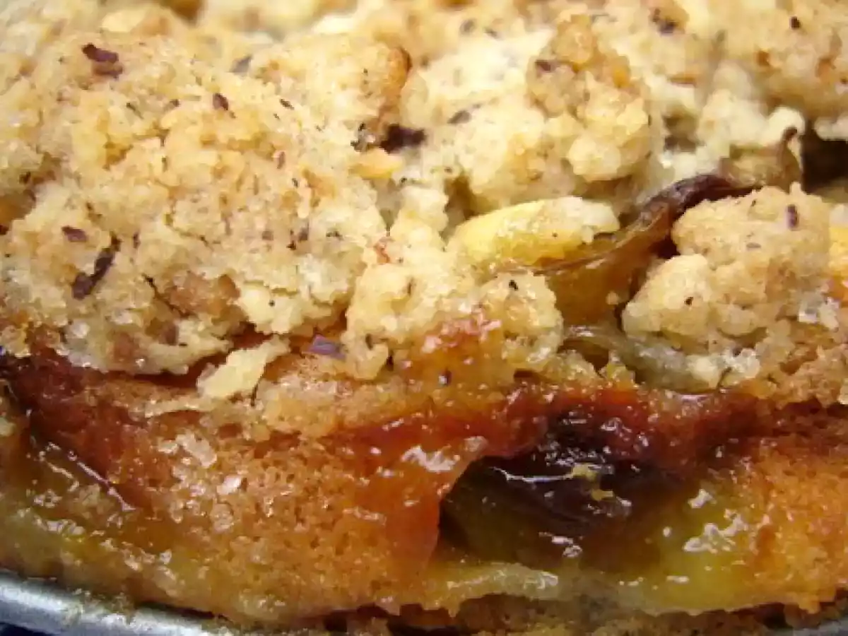 Clafoutis aux quetsches, streusel noisettes - photo 3