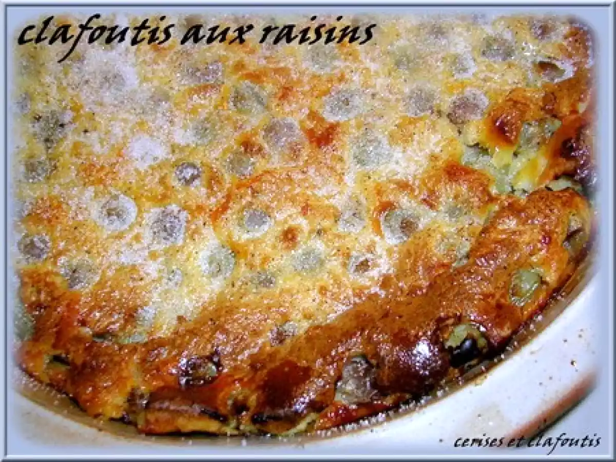 CLAFOUTIS AUX RAISINS - photo 2