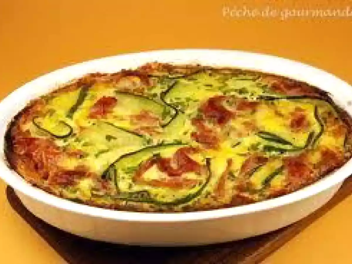 Clafoutis de courgettes au jambon