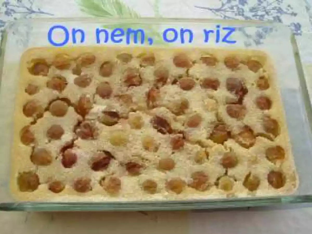 Clafoutis de prunes aux amandes