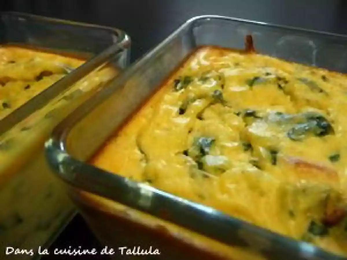 Clafoutis épinards et truite fumée - photo 3