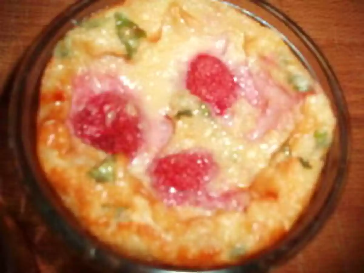 Clafoutis fraises au basilic