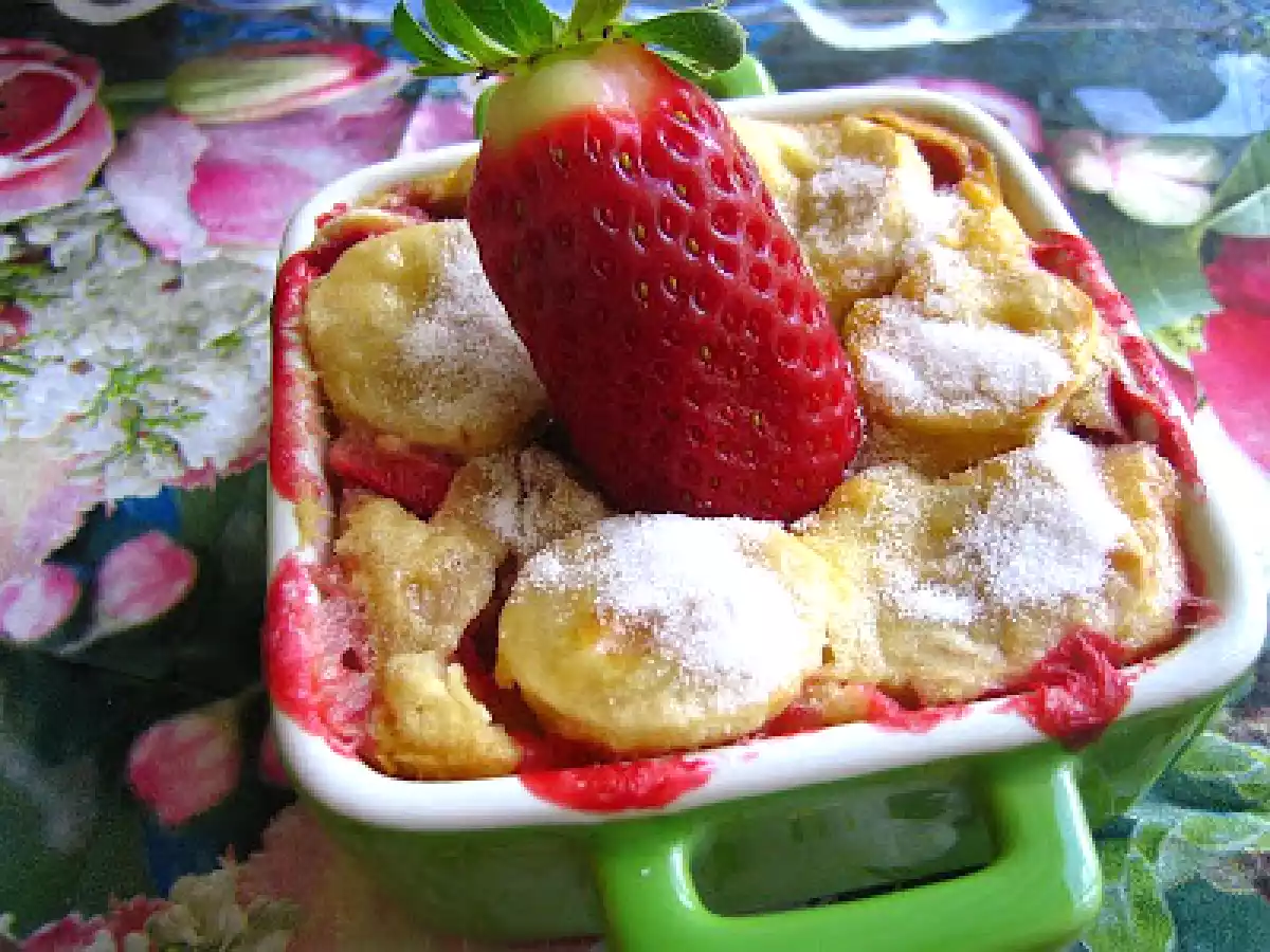 Clafoutis fraises-bananes!!!