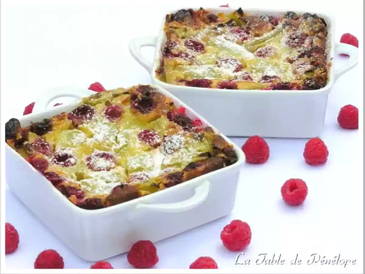 Clafoutis Framboises - Rhubarbe