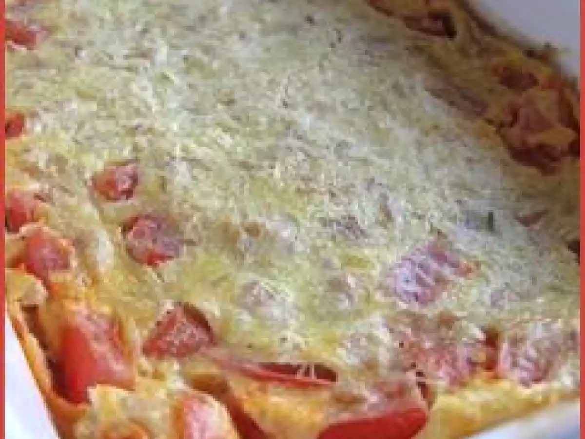 Clafoutis léger au thon et à la tomate