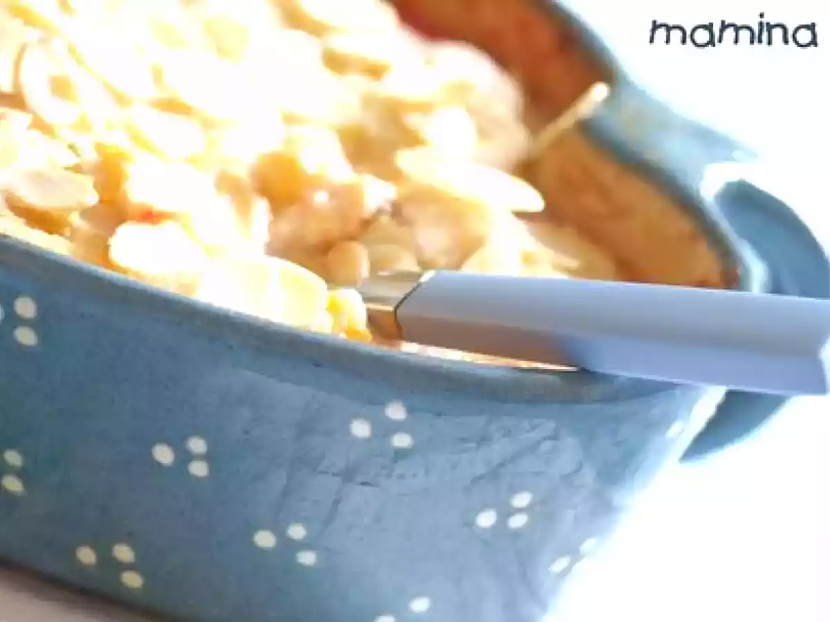 Clafoutis léger de pêches au fromage blanc et aux pralines roses - photo 3