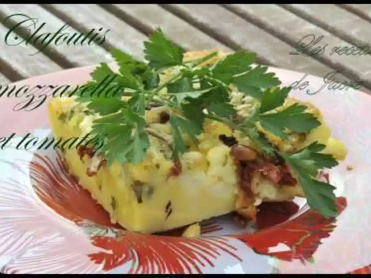 Clafoutis mozzarella et tomates