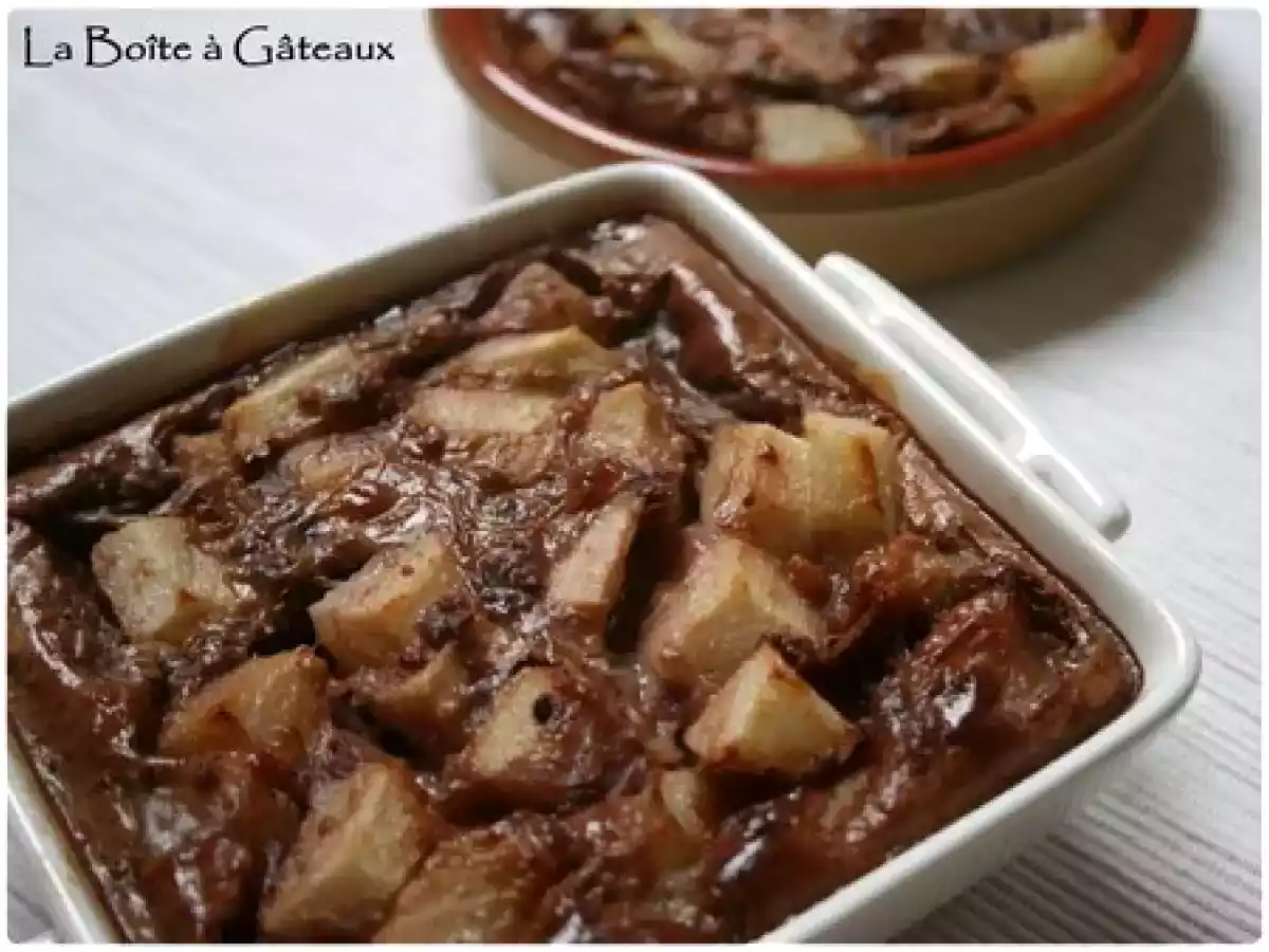 Clafoutis poire & chocolat WW