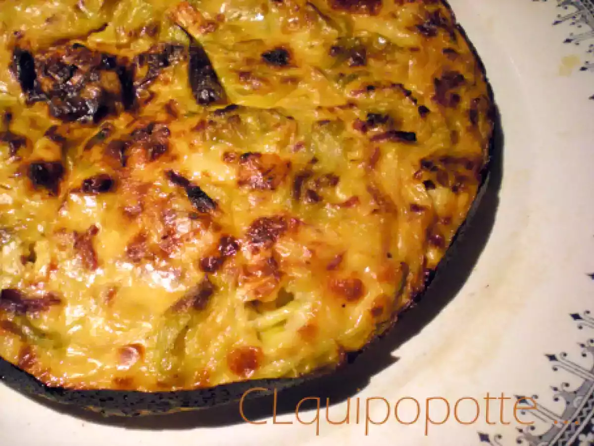 Clafoutis poireau – camembert