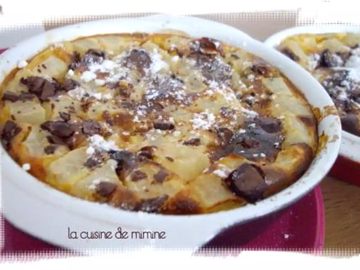 Clafoutis poires & pépites de chocolat