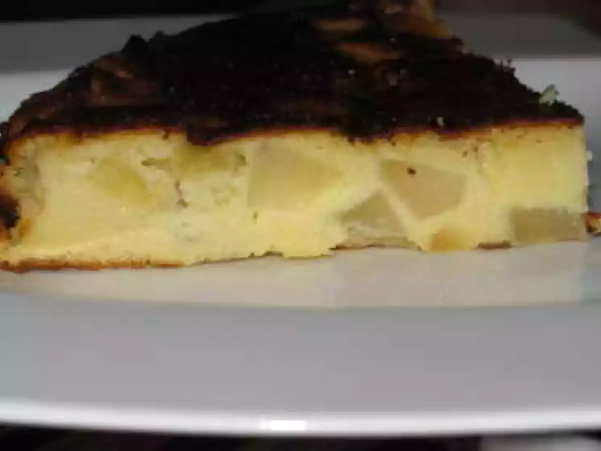Clafoutis pommes poires au fromage blanc