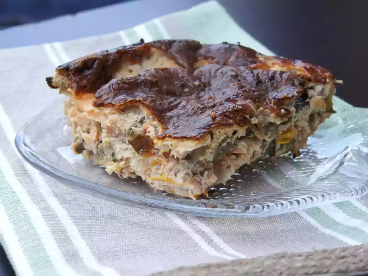 Clafoutis ratatouille et saumon fumé