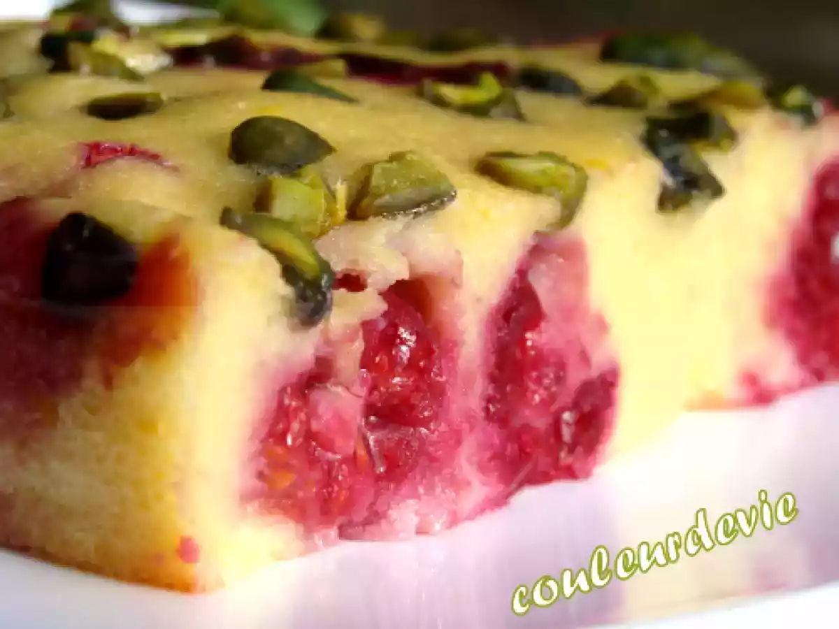 Clafoutis ricotta-framboises-pistaches - photo 2