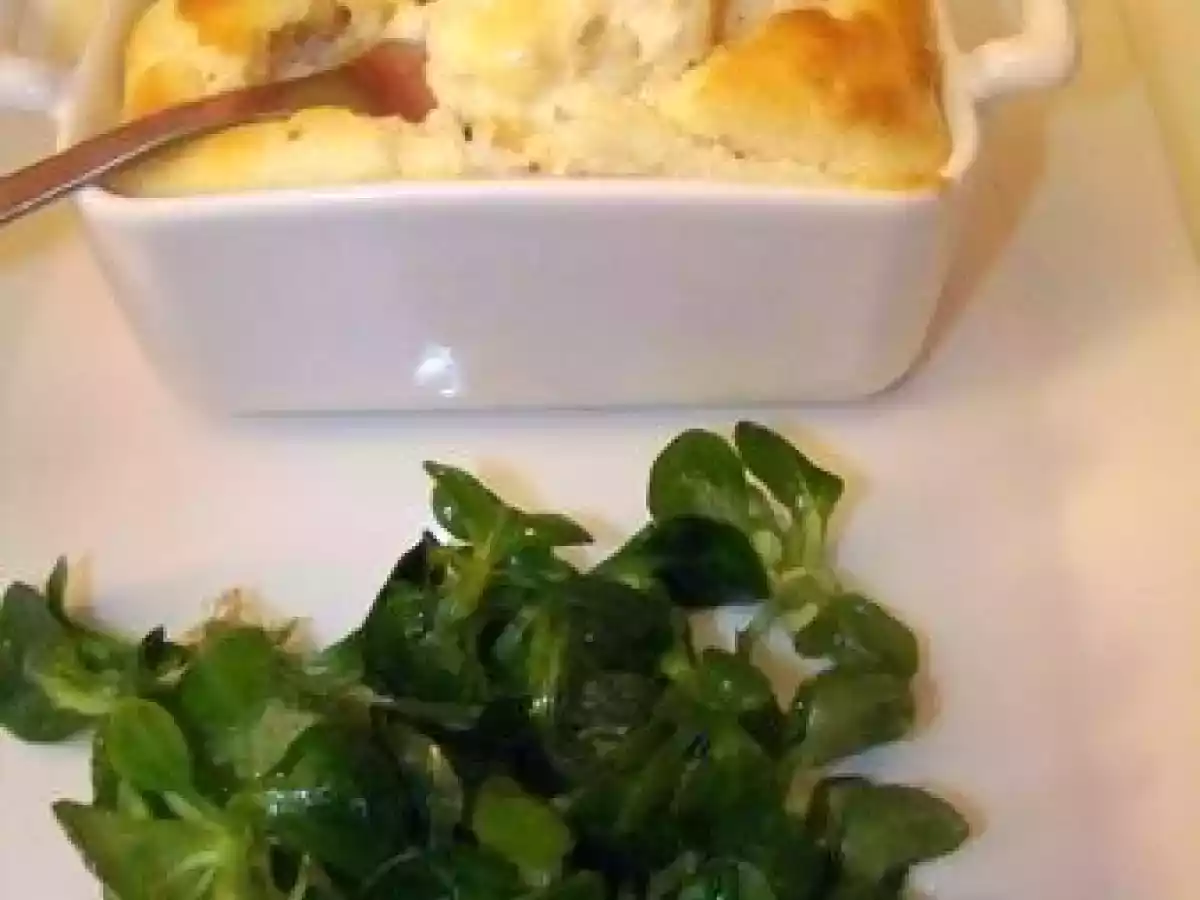 Clafoutis soufflé de brie a la pomme façon benoit molin - photo 2