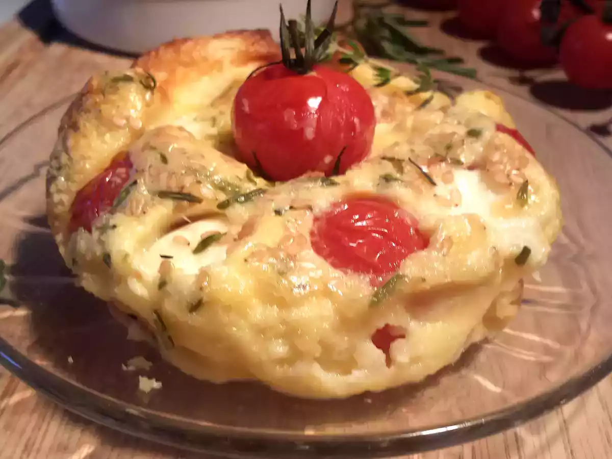 Clafoutis tomates cerises et mozzarella - photo 3