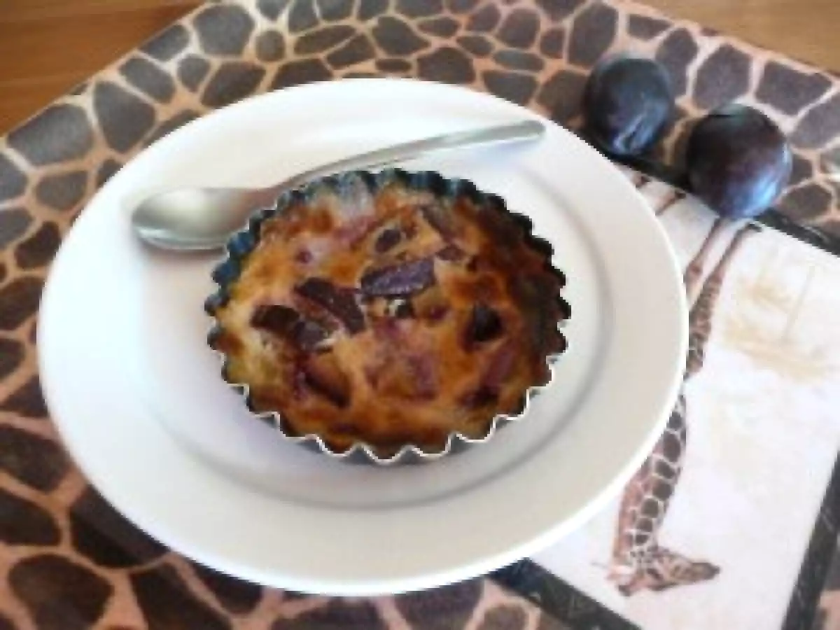 Clafoutis végétal aux quetsches