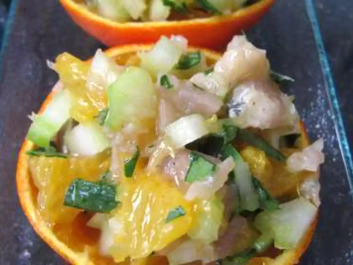 CLEMENTINES FARCIES AU HARENG FUME