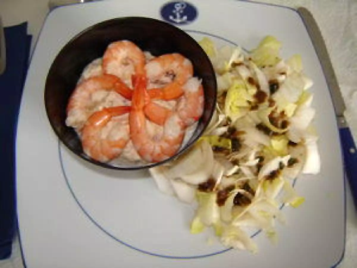 Cocktail de crevettes et pamplemousse