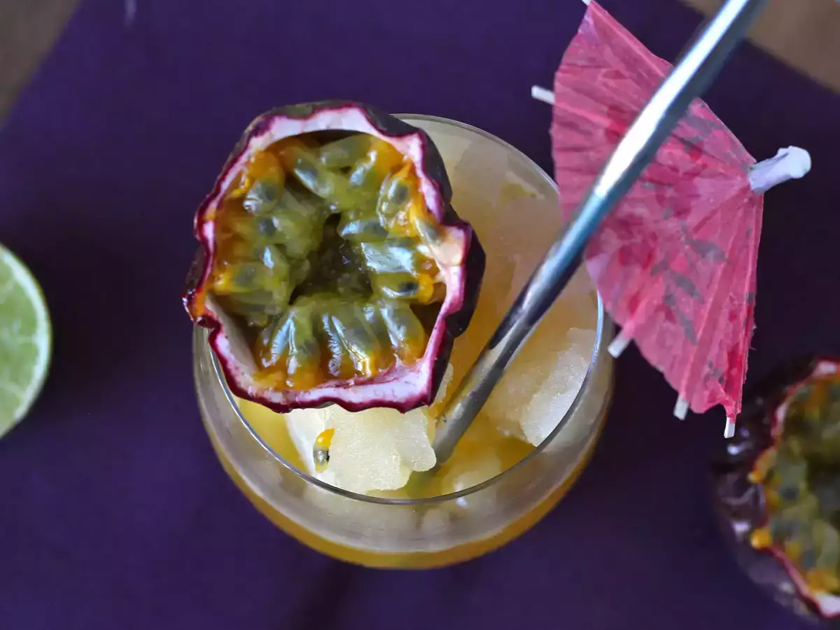 Cocktail granité gin et fruit de la passion, la boisson fraiche de l'été! - photo 3